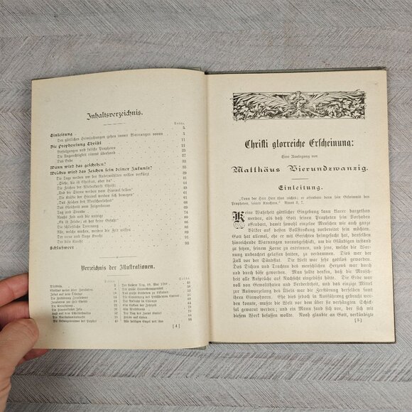 Antique German Book Christ's Glorious Appearance Christian Prophecy Illustrated - Picture 4 of 5
